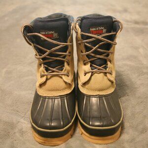 Falls Creek Women's Thermalite Performance Duck Boots, Size 8, Navy/Tan